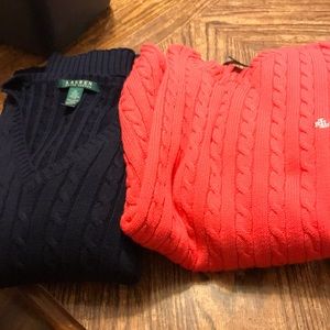 2 R&L sweaters